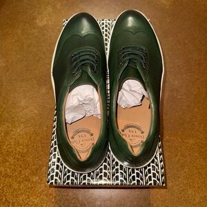 Driver Club USA “Brooklyn” Green Napa Leather Sneakers 👟💚